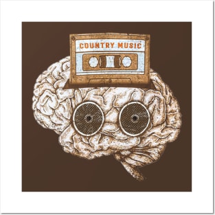 country music on my brain. Posters and Art